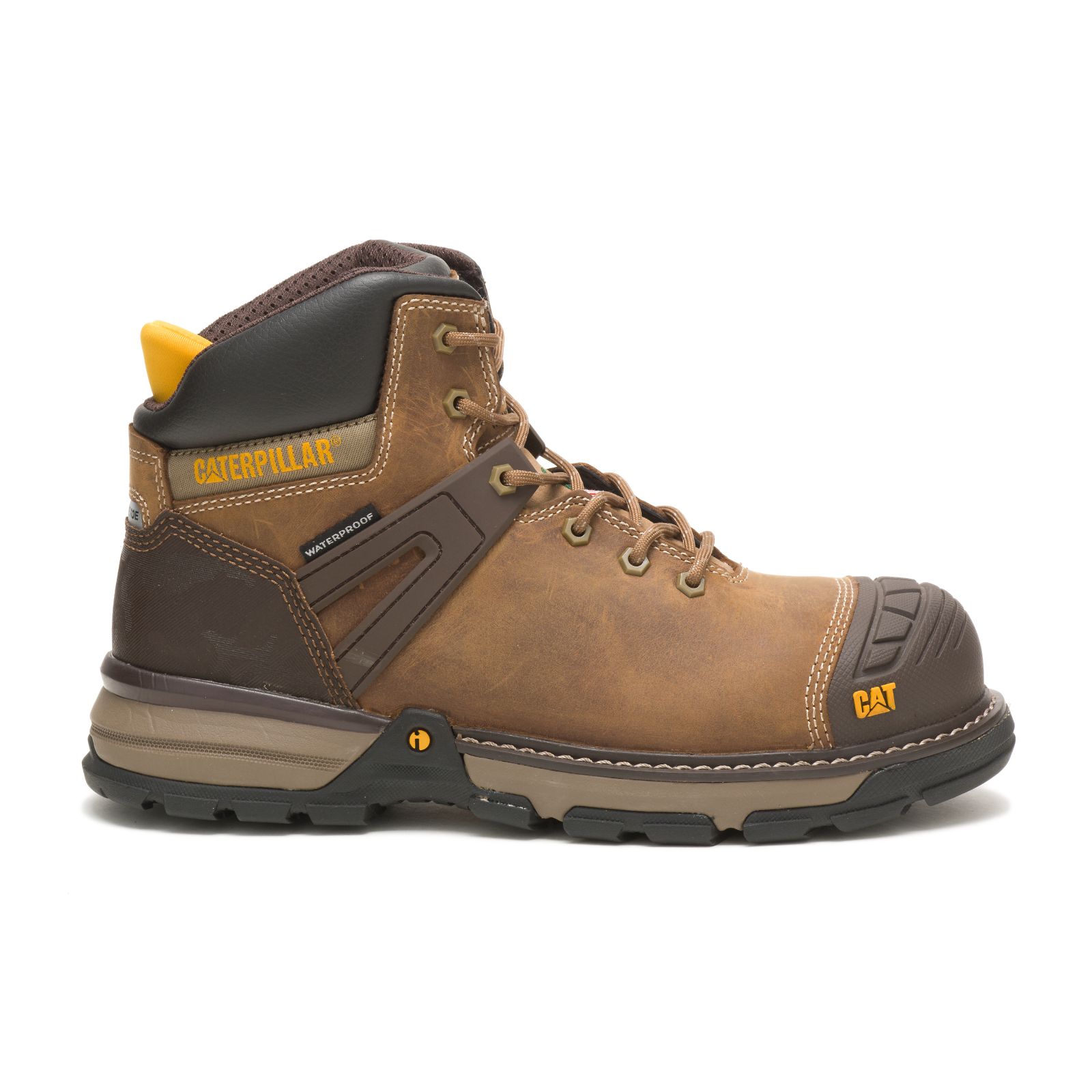 Caterpillar Excavator Superlite Waterproof Nano Toe Csa Philippines - Mens Work Boots - Brown 08742RXPD